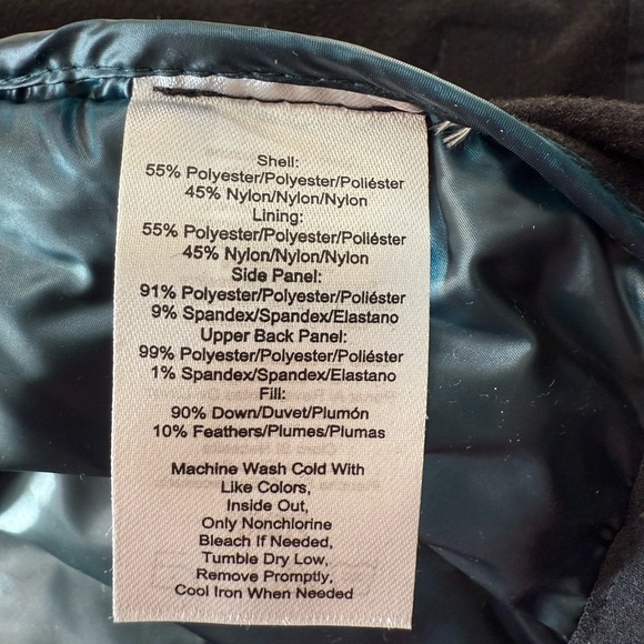 Calvin Klein Performance Quilted Jacket in Black and Blue - Picture 7 of 7
